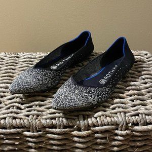 Rare! - Limited Edition Slate Metallic Rothy's Point - Size 7.5